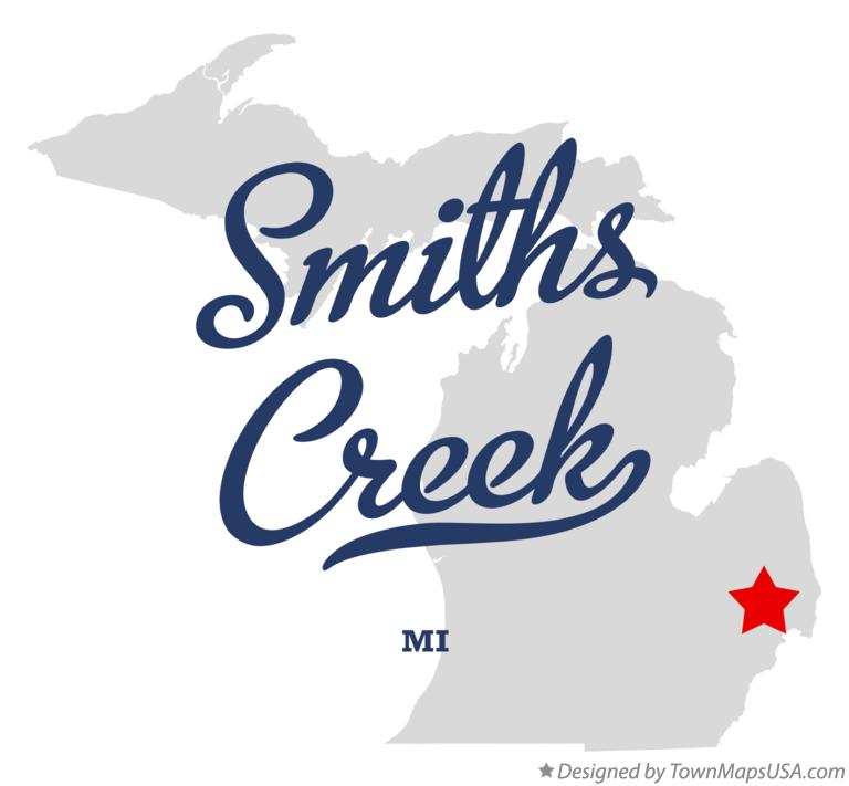 Map of Smiths Creek Michigan MI