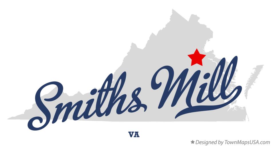 Map of Smiths Mill Virginia VA
