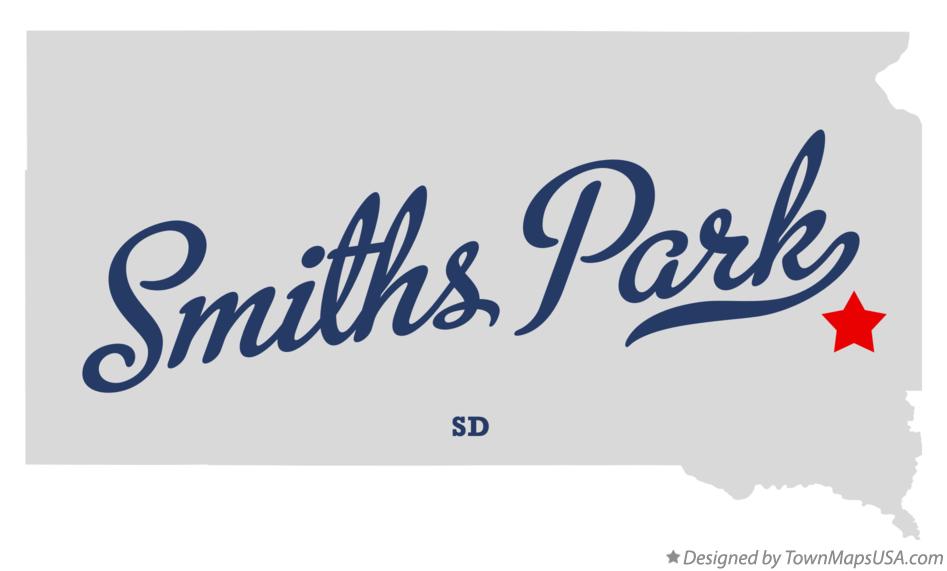 Map of Smiths Park South Dakota SD