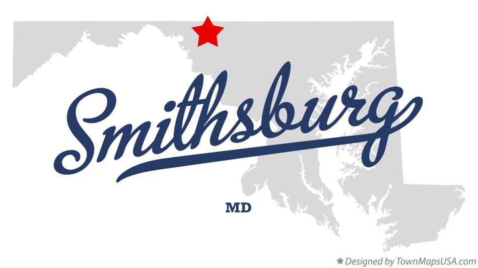 Map of Smithsburg Maryland MD