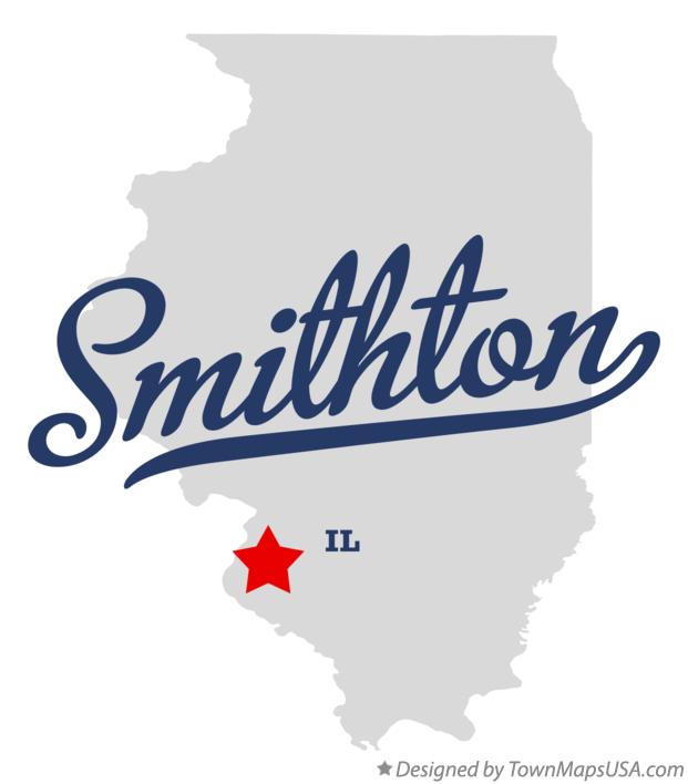 Map of Smithton Illinois IL