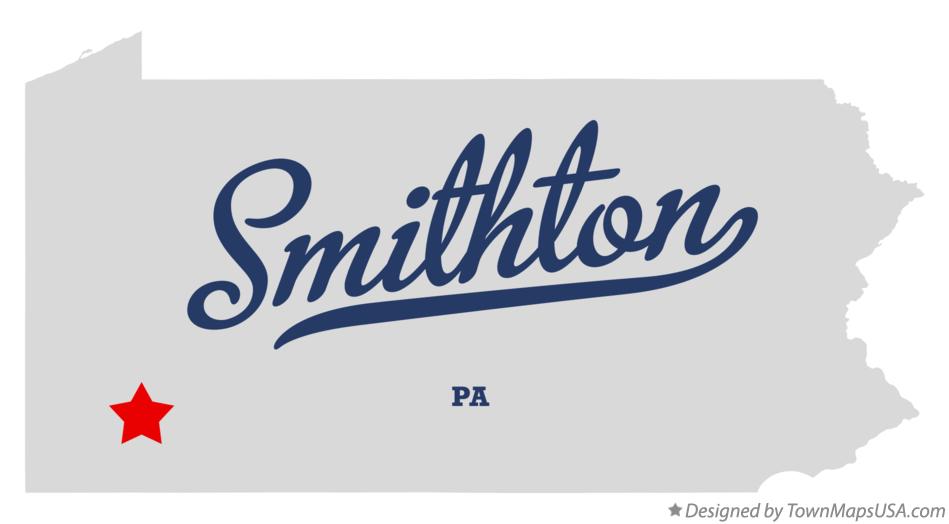 Map of Smithton Pennsylvania PA