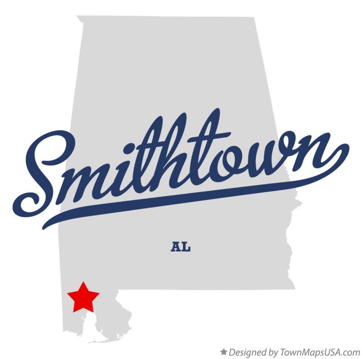 Map of Smithtown Alabama AL