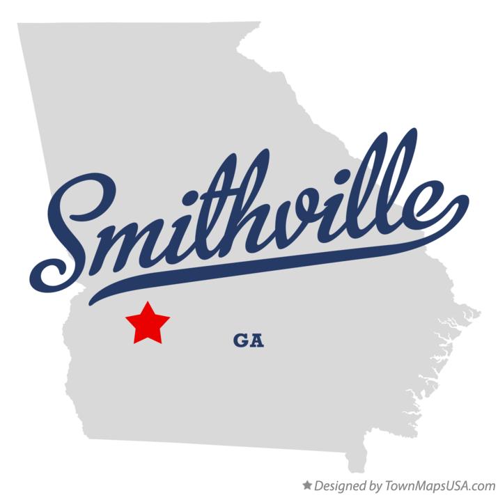 Map of Smithville Georgia GA