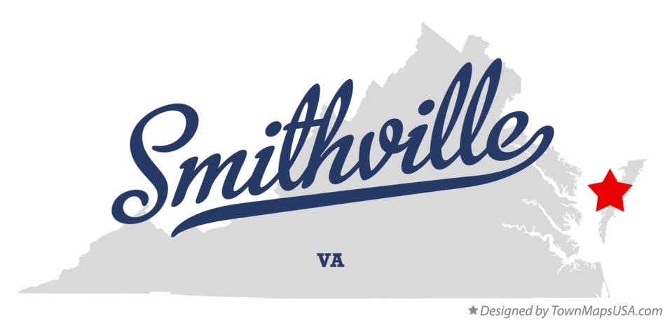 Map of Smithville Virginia VA