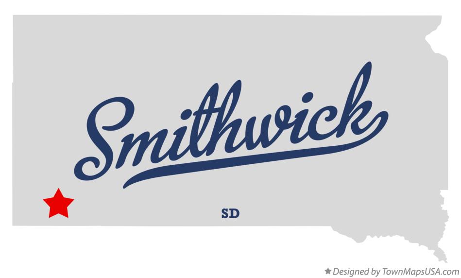 Map of Smithwick South Dakota SD