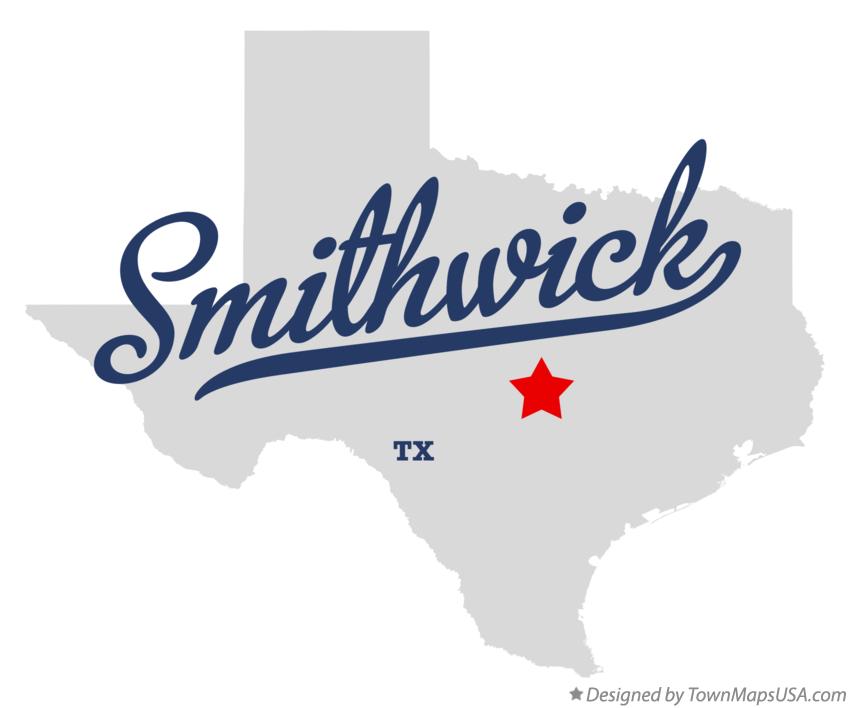 Map of Smithwick Texas TX
