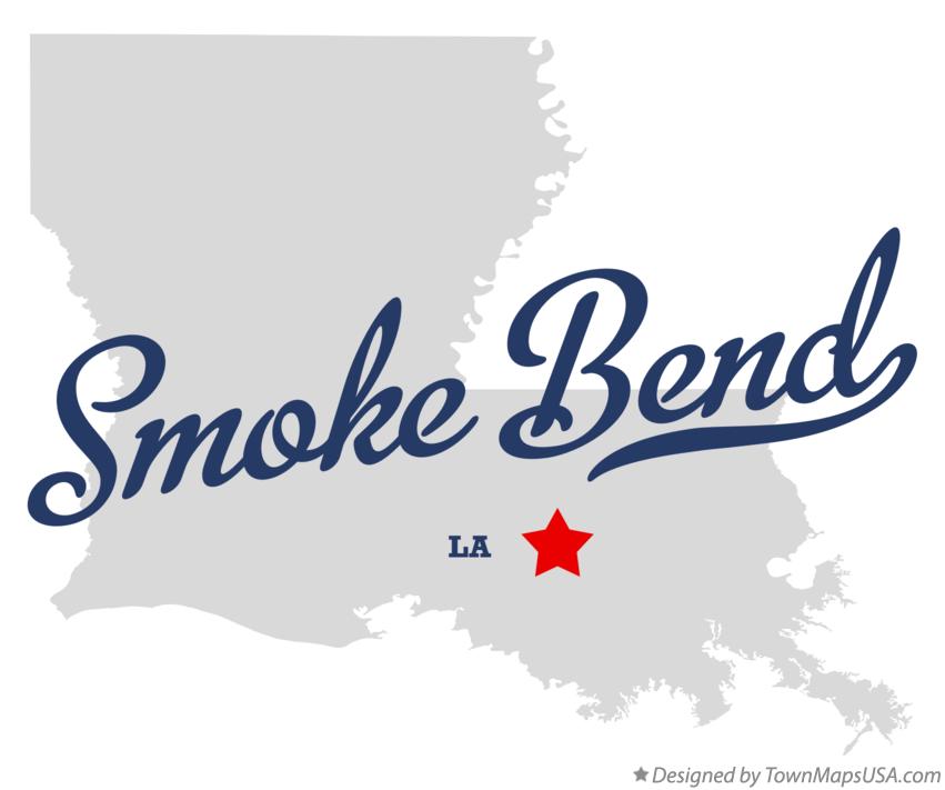 Map of Smoke Bend Louisiana LA