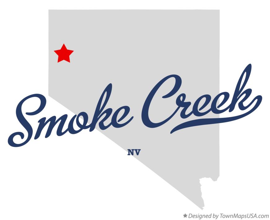 Map of Smoke Creek Nevada NV