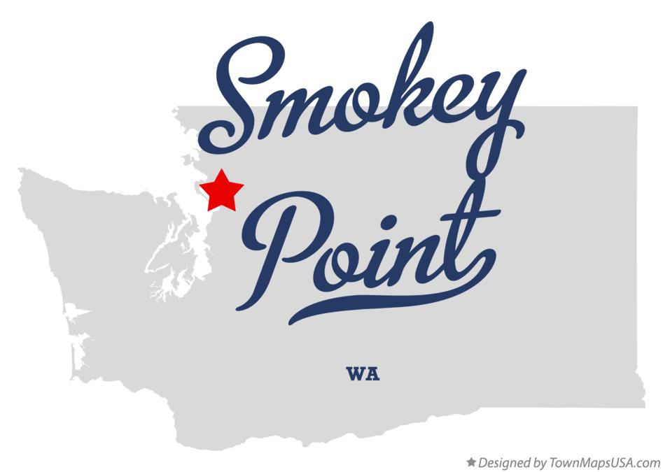 Map of Smokey Point Washington WA