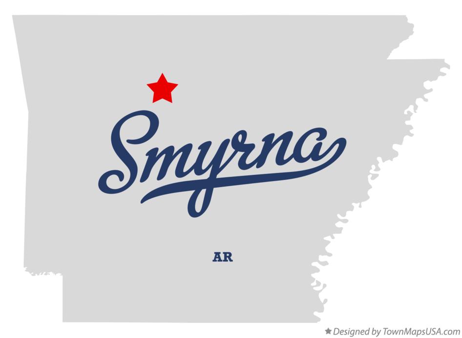 Map of Smyrna Arkansas AR