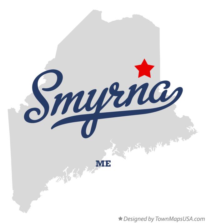 Map of Smyrna Maine ME