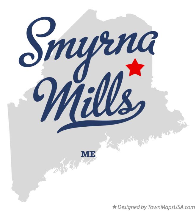 Map of Smyrna Mills Maine ME