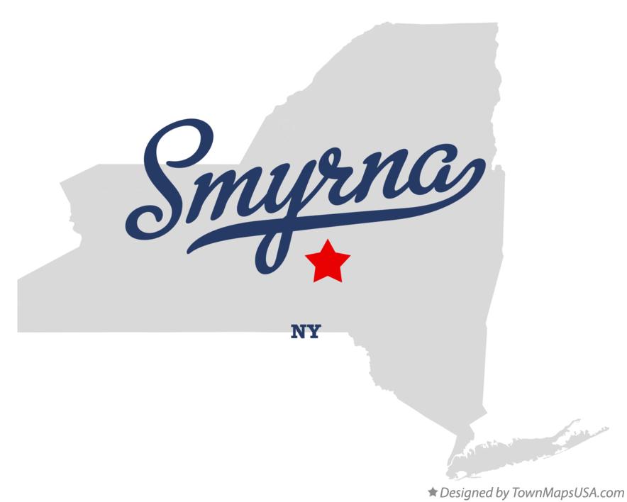 Map of Smyrna New York NY