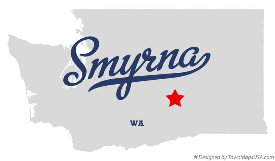 Map of Smyrna Washington WA