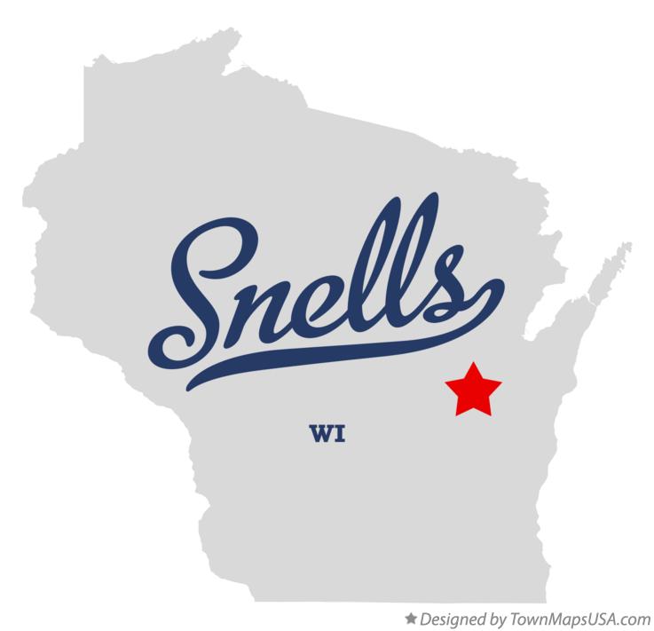 Map of Snells Wisconsin WI
