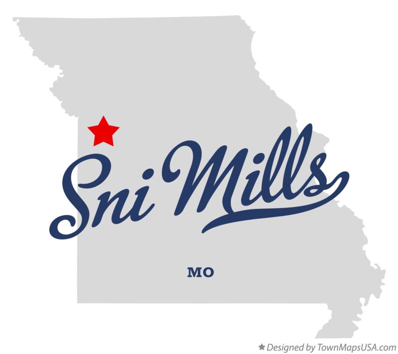 Map of Sni Mills Missouri MO