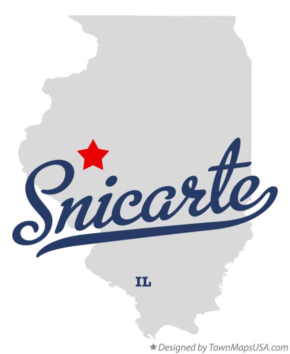 Map of Snicarte Illinois IL