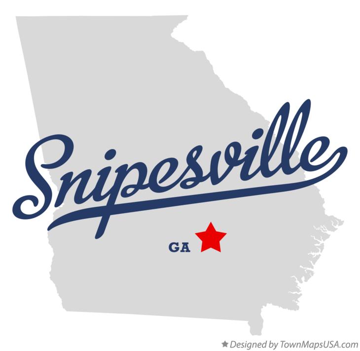 Map of Snipesville Georgia GA
