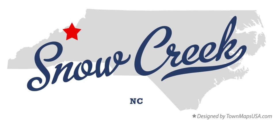 Map of Snow Creek North Carolina NC