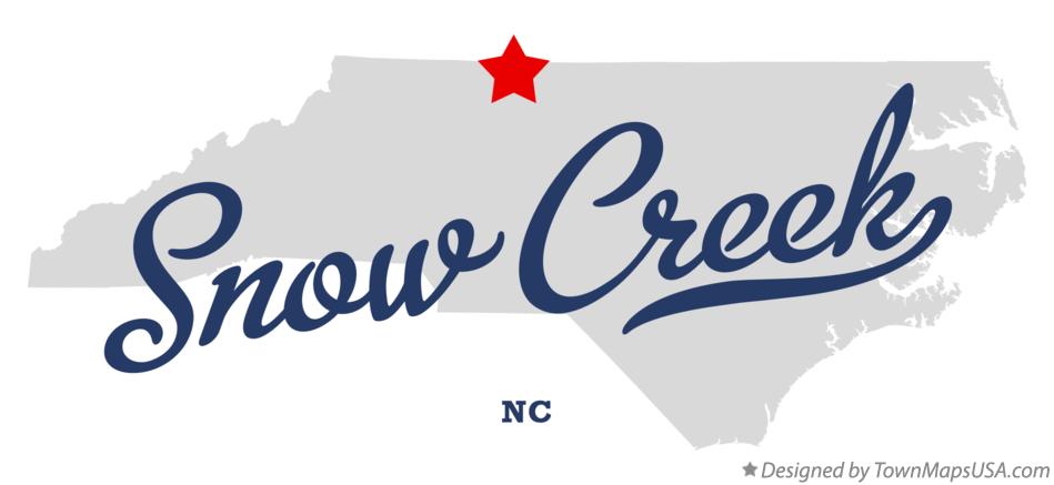 Map of Snow Creek North Carolina NC