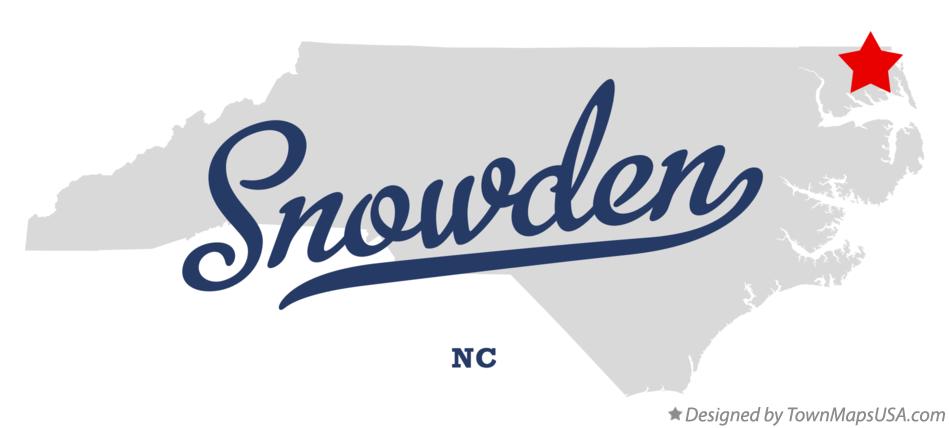 Map of Snowden North Carolina NC