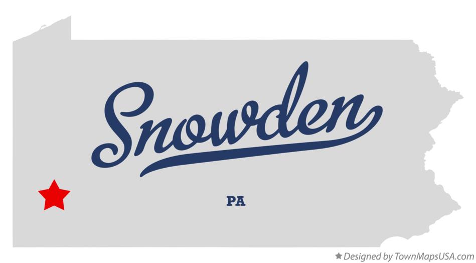 Map of Snowden Pennsylvania PA