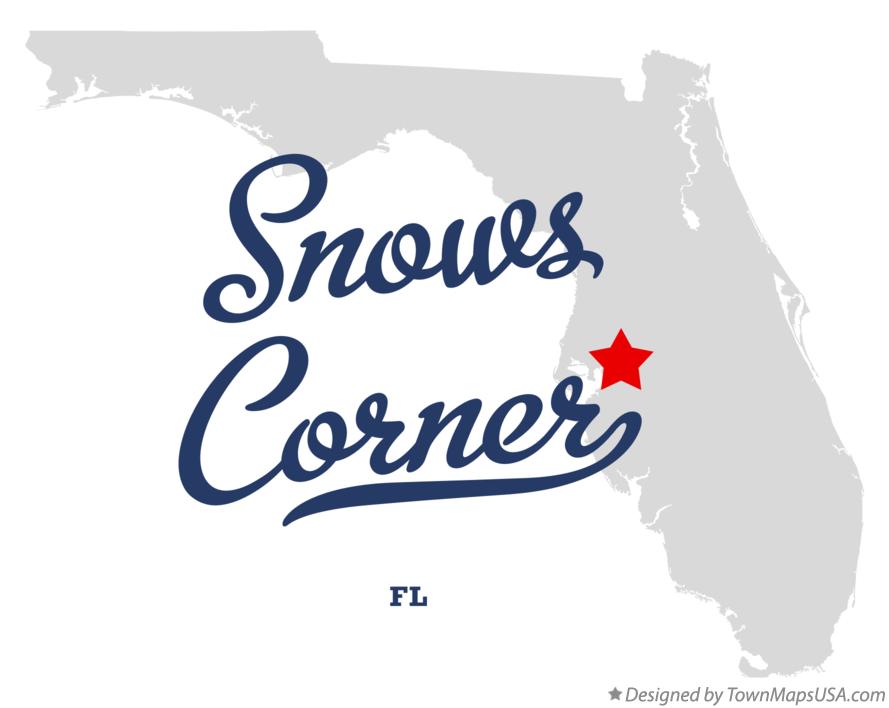 Map of Snows Corner Florida FL