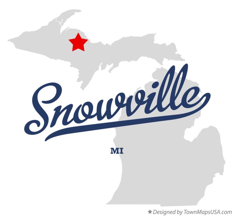 Map of Snowville Michigan MI