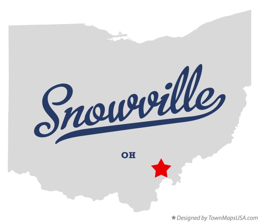 Map of Snowville Ohio OH