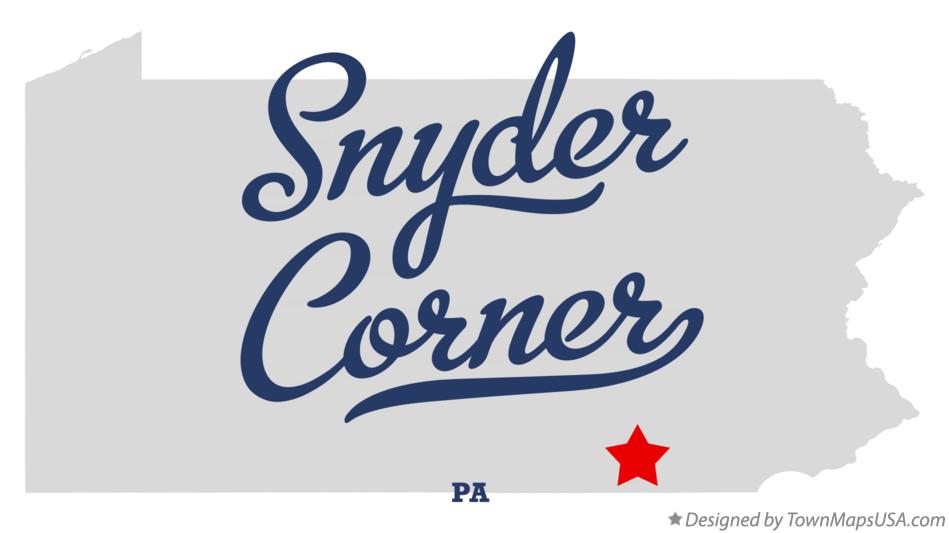 Map of Snyder Corner Pennsylvania PA