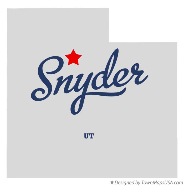 Map of Snyder Utah UT