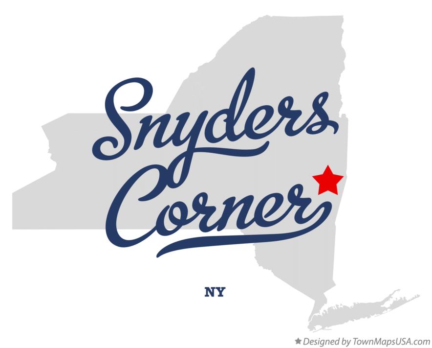 Map of Snyders Corner New York NY
