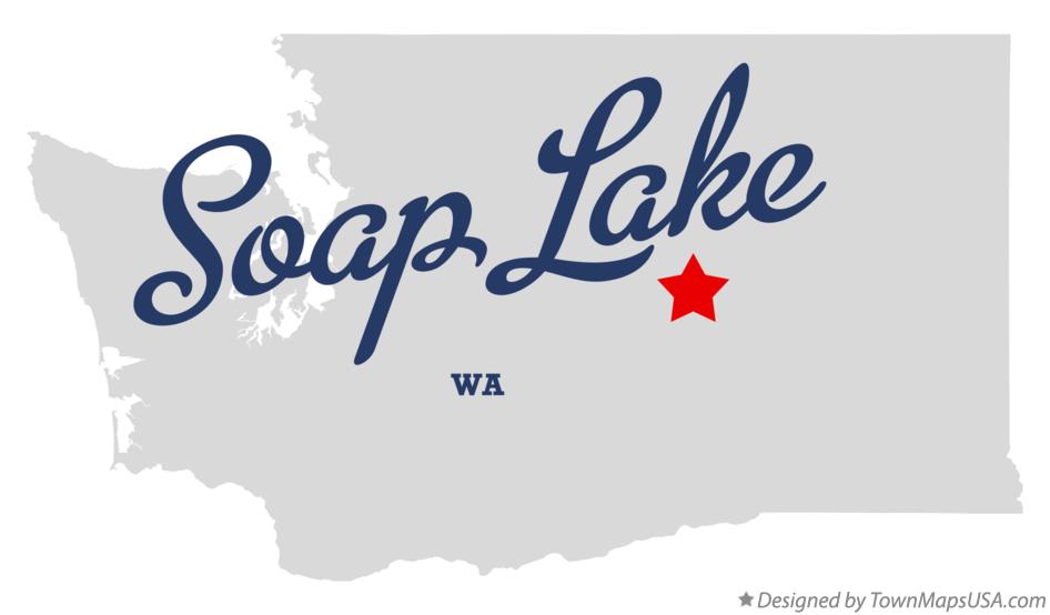 Map of Soap Lake Washington WA