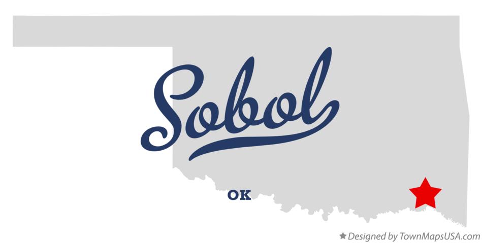 Map of Sobol Oklahoma OK