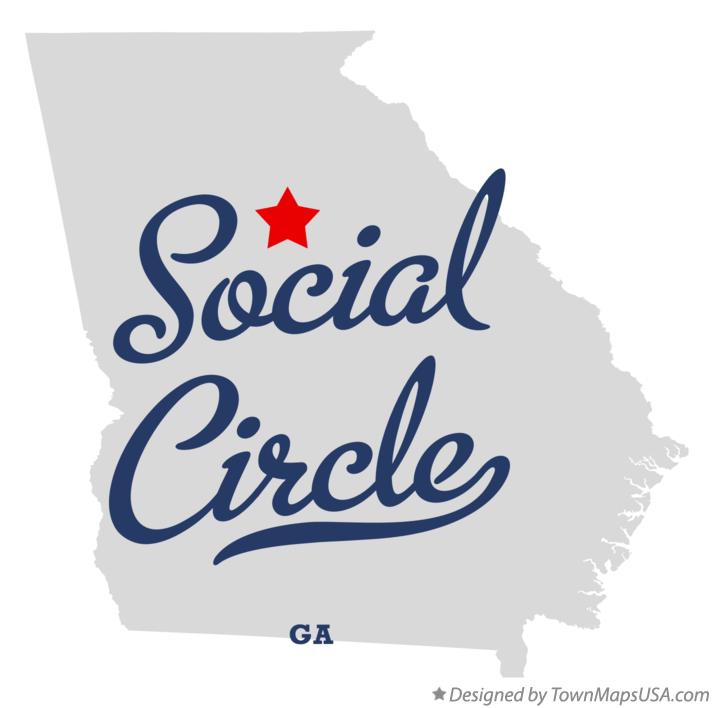 Map of Social Circle Georgia GA