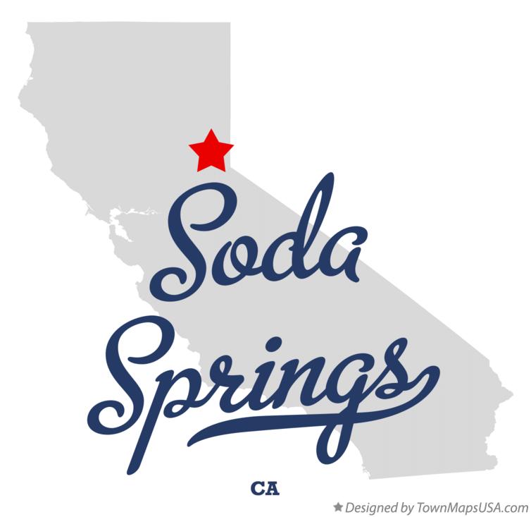 Map of Soda Springs California CA