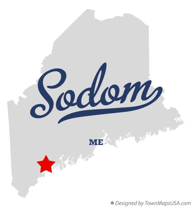 Map of Sodom Maine ME