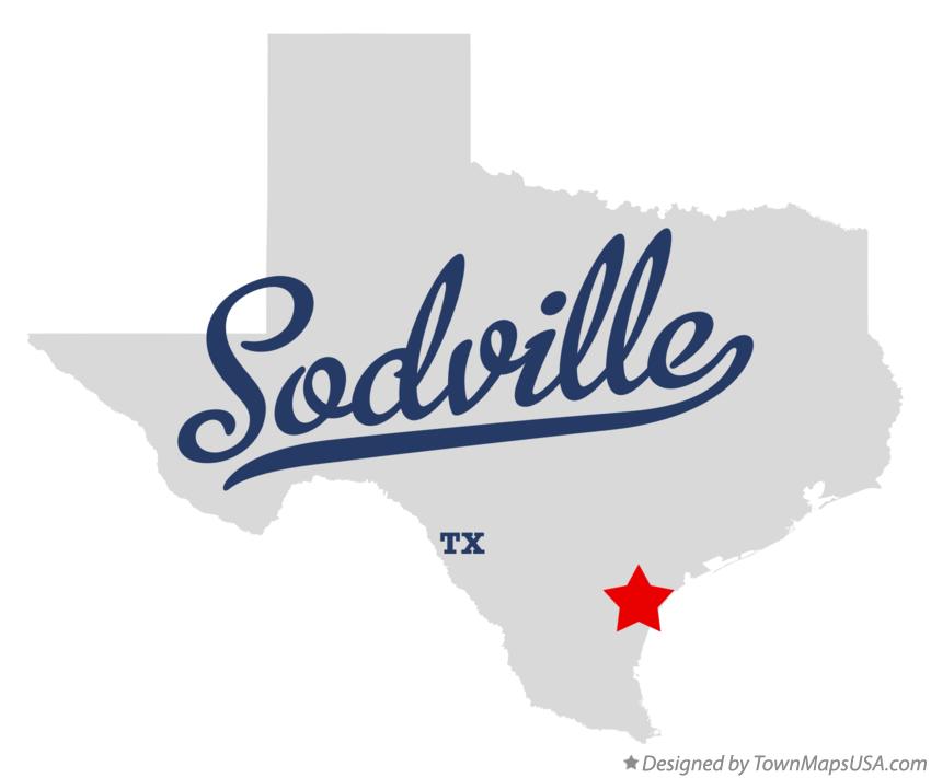 Map of Sodville Texas TX