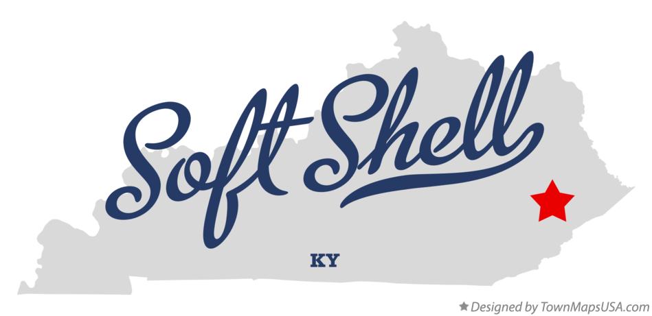 Map of Soft Shell Kentucky KY