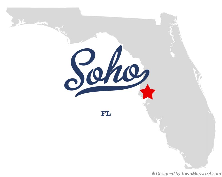 Map of Soho Florida FL