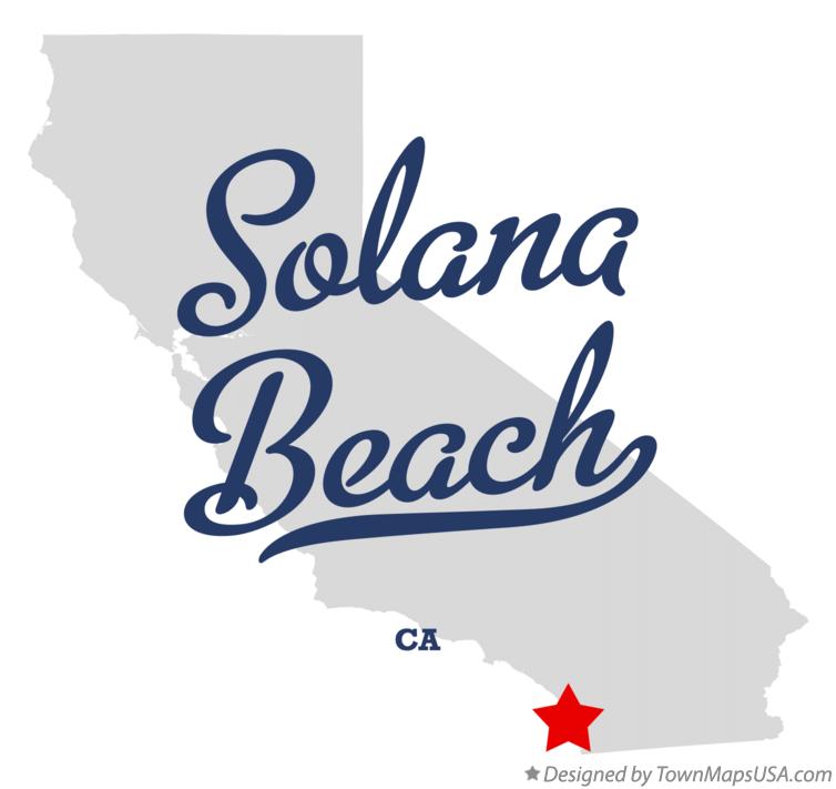 Map of Solana Beach California CA