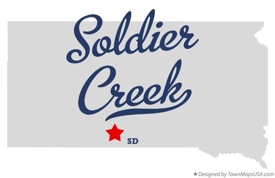 Map of Soldier Creek South Dakota SD