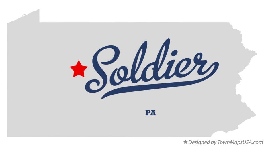 Map of Soldier Pennsylvania PA