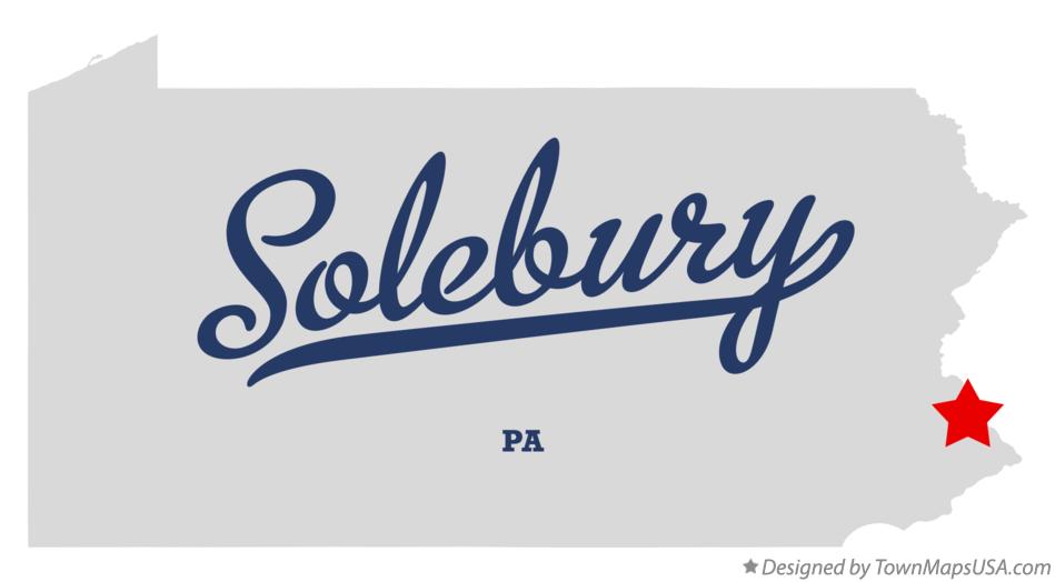 Map of Solebury Pennsylvania PA