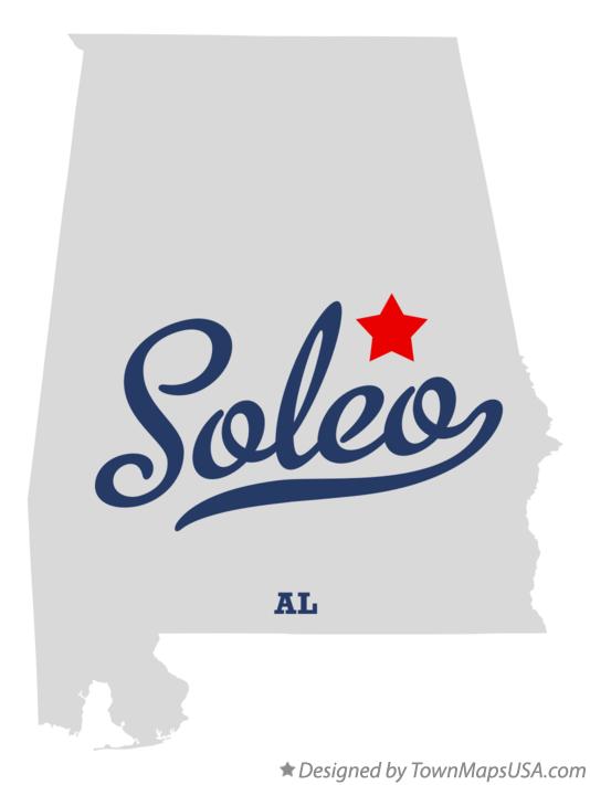 Map of Soleo Alabama AL