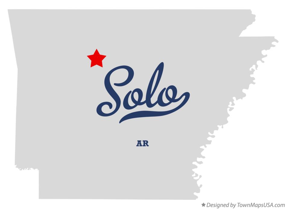 Map of Solo Arkansas AR