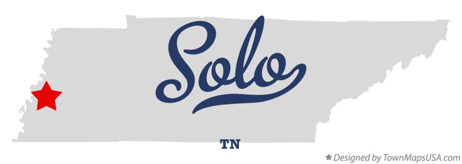 Map of Solo Tennessee TN