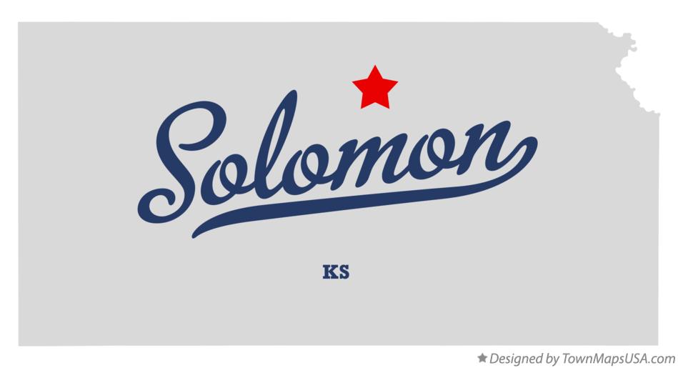Map of Solomon Kansas KS