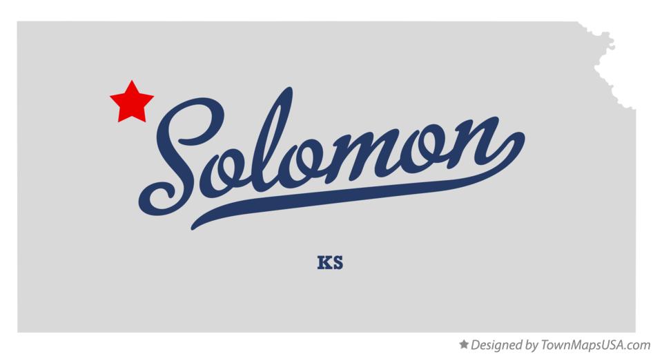 Map of Solomon Kansas KS